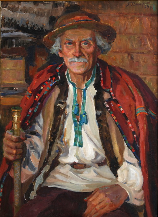 Старий гуцул 1959 Карт.,о., 