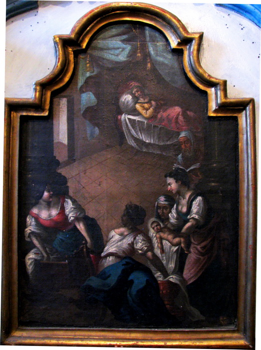 РIЗДВО МАРII (1857). А. ЗАЛУС КИЙ. Дерево, левкас, олiя.